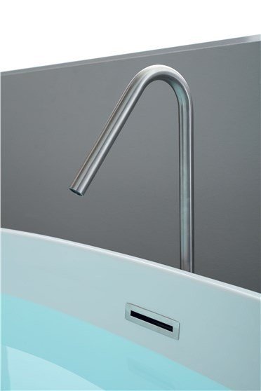 Kerasan Flo Ванна акриловая отдельностоящая 170x82 см, со сливом Clic-Clac, цвет: Bianco 742901