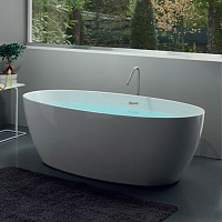 Kerasan Flo Ванна акриловая отдельностоящая 170x82 см, со сливом Clic-Clac, цвет: Bianco 742901