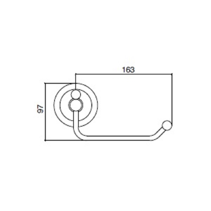 Sbordoni Calla Держатель для туалетной бумаги, цвет хром KA102MCR