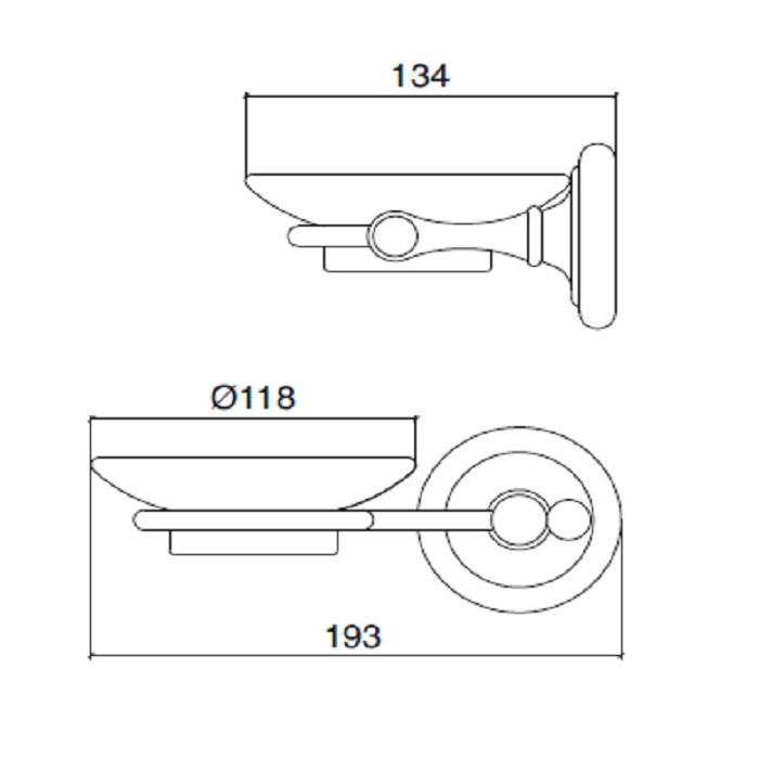 Sbordoni Calla Мыльница подвесная металл, цвет хром KA100MCR