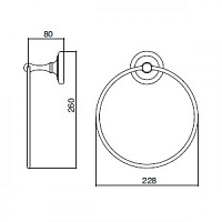 Sbordoni Calla Полотенцедержатель кольцо, цвет бронза KA106MBR
