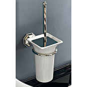 Sbordoni Deco Ершик для унитаза подвесной с керамической колбой, цвет: никель DE111NI