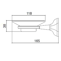 Sbordoni Deco Мыльница подвесная металл, цвет хром DE100CR