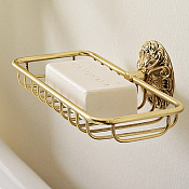 Sbordoni Flora Навесная мыльница-решётка для ванны/душа, цвет бронза FL114BR