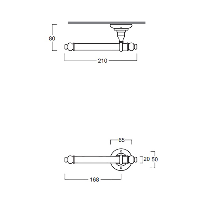 Simas Accessori Держатель туалетной бумаги, цвет: бронза 260202br