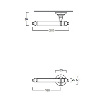 Simas Accessori Держатель туалетной бумаги, цвет: бронза 260202br