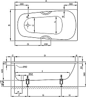 Bette Ручки для ванны 2 шт., цвет: хром B080-901 cr