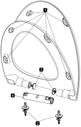 Крышка-сиденье Jacob Delafon Nouvelle Vague  с микролифтом E20068-00