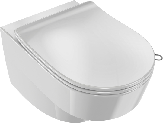 Jacob Delafon Odeon Rive Gauche  Крышка-сиденье с микролифтом, цвет: белый E24889-00 E24889-00