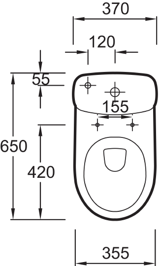 Крышка-сиденье Jacob Delafon Panache  с микролифтом, петли хром E70008-00