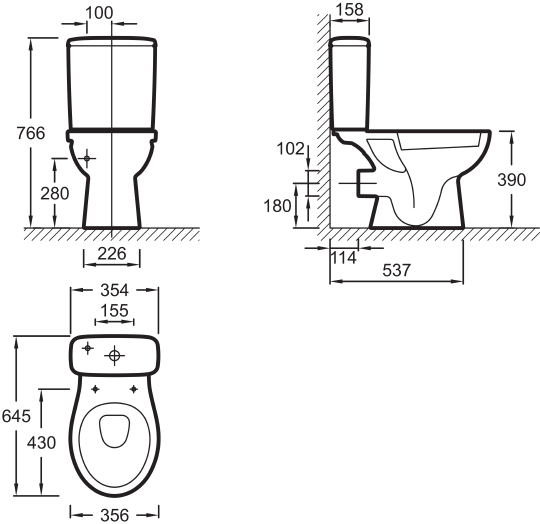Бачок для унитаза Jacob Delafon Patio ETB212-00