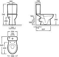 Бачок для унитаза Jacob Delafon Patio ETB212-00