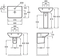 Раковина Jacob Delafon Struktura EGD112 60 см EGD112-00