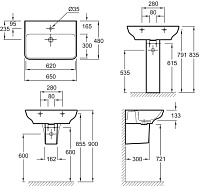 Раковина Jacob Delafon Struktura EGC112 65 см EGC112-00