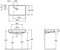 Раковина Jacob Delafon Rythmik EXO112-Z 80x46 см EXO112-Z-00