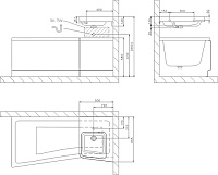Ravak BeHappy II Раковина подвесная правая 66,5x50 см, с переливом, цвет: белый XJAP1100001