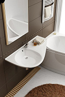 Ravak Avocado Раковина подвесная правая 85x45 см, с переливом, цвет: белый XJ1P1100000