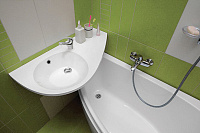 Ravak Avocado Раковина подвесная правая 85x45 см, с переливом, цвет: белый XJ1P1100000