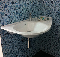 Ravak Avocado Раковина подвесная правая 85x45 см, с переливом, цвет: белый XJ1P1100000