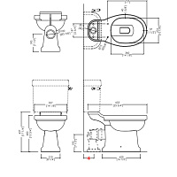 Devon&Devon Blues Сливной механизм для бачка моноблока IBBATT-CM/BLUES