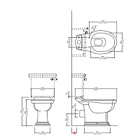 Devon&Devon Wesminster Механизм слива для бачка моноблока IBBATT-CM/WEST