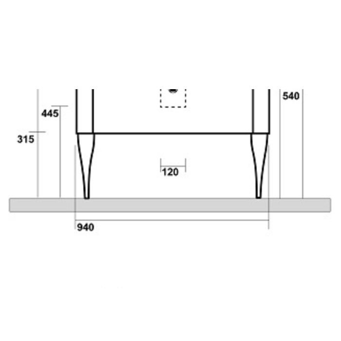 Kerasan Waldorf Алюминивые ножки для мебели, цвет: Bronzo 919493br