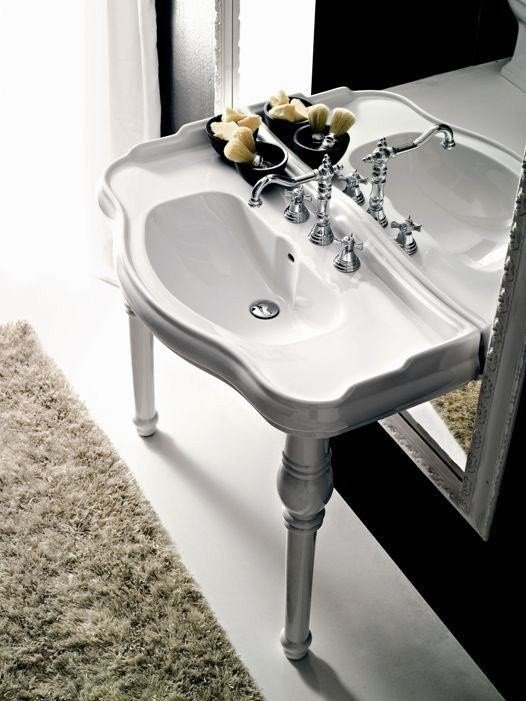 Kerasan Retro Керамические ножки для раковины, цвет: Bianco 108301