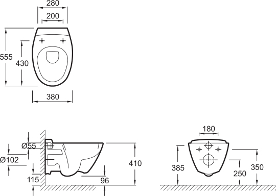 Jacob Delafon Presquile Унитаз подвесной, цвет: белый E4440 E4440-00