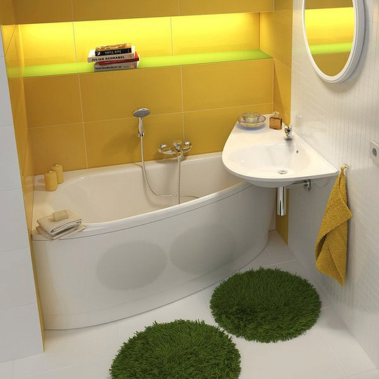 Ravak Avocado L Раковина подвесная 85x45 см, с переливом, цвет: белый XJ1L1100000