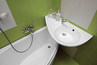 Ravak Avocado L Раковина подвесная 85x45 см, с переливом, цвет: белый XJ1L1100000