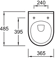 Крышка-сиденье Jacob Delafon Odeon Up  петли хром E70009-00
