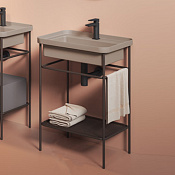 ArtCeram Fuori Scala Консоль напольная металлическая для раковины 57x42,5x83h см, цвет: moka ACA056 56