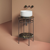 ArtCeram Vogue 2.0 Консоль напольная металлическая для раковины d44x72,5h см, цвет: moka ACA058 56