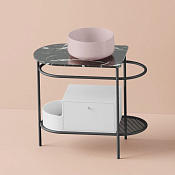 ArtCeram Flair 3.0 Консоль напольная металлическая для раковины 85x46x75,5h см, цвет: matt black ACA067 17