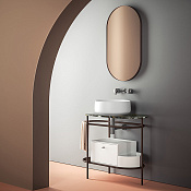 ArtCeram Flair 3.0 Консоль напольная металлическая для раковины 85x46x75,5h см, цвет: moka ACA067 56