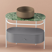 ArtCeram Flair 4.0 Консоль напольная металлическая для раковины 95x48x75,5h см, цвет: matt white ACA068 05