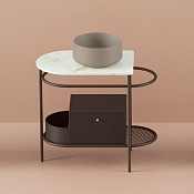 ArtCeram Flair 3.0 Ящик выдвижной и боковая секция 57,4x34,8x25h см, цвет: moka ACM037 56