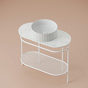 ArtCeram Flair 4.0 Полка сетчатая для консоли, цвет: matt white TFA013 05