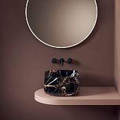 ArtCeram Cognac Раковина чаша 43x43x22h см, без перелива, покрытие Saniglaze, цвет: portoro gold COL006 48 00