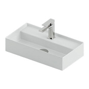 ArtCeram Scalino Раковина подвесная/накладная 50x27x11,5h см, 1 отв., без перелива, цвет: matt white SCL006 05 00