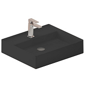 ArtCeram Scalino Раковина подвесная/накладная 55x48x11,5h см, 1 отв., без перелива, цвет: matt black SCL007 17 00