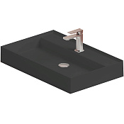 ArtCeram Scalino Раковина подвесная/накладная 75x48x11,5h см, 1 отв., без перелива, цвет: matt black SCL008 17 00