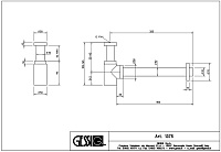 Gessi Сифон для биде, цвет: Brushed Brass PVD 01375#727