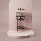 ArtCeram Vogue 2.0 Столешница мраморная d44 см, цвет: emperador dark TFA011 92