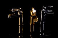 Boheme Vogue Смеситель для раковины без дк, длина излива 11 см, каскад, цвет: gold 211