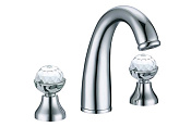 Boheme Brillante Presente Смеситель для раковины на 3 отверстия, излив 13,8 см, без дк, цвет: chrome 357
