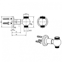 Boheme Brillante Шланговое подключение для душевой стойки, цвет: chrome 615