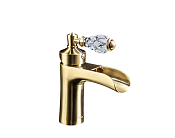 Boheme Vogue Crystal Смеситель для раковины без дк, длина излива 11 см, каскад, цвет: bronze 201-CRST