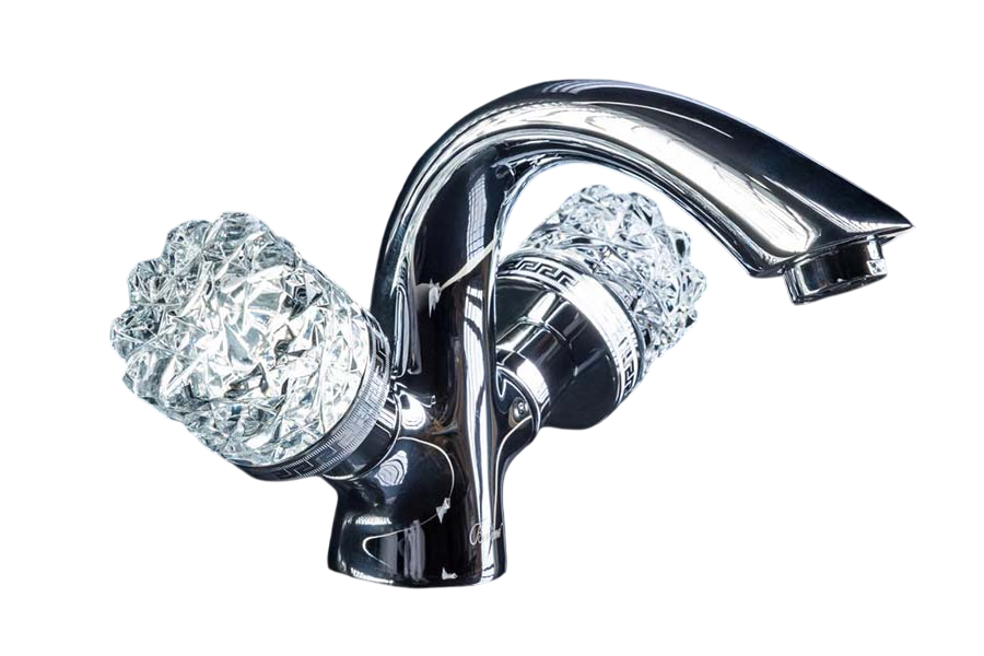 Boheme Crystal Смеситель для раковины без донного клапана, длина излива 11,6 см, цвет: chrome 271-CRST