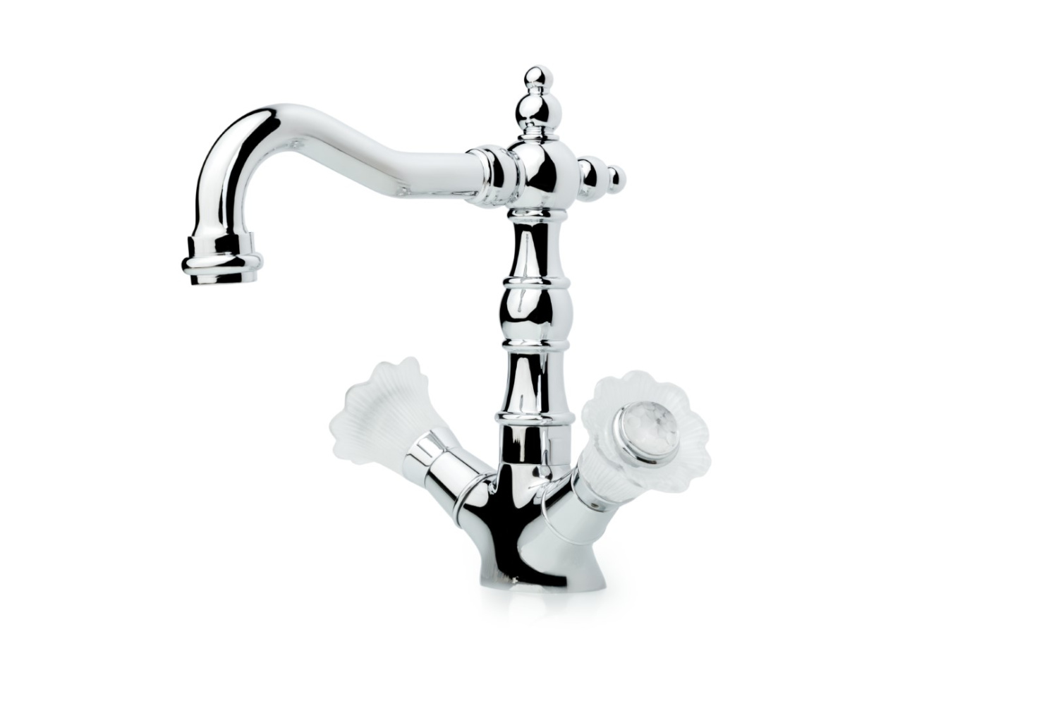 Boheme Camelia Смеситель для раковины без донного клапана, длина излива 15 см, цвет: chrome 272-Camelia